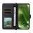 For Fairphone 6 Case with Shoulder / Wrist Strap Leather Phone Cover Stand Wallet - Black - 3