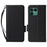 For Fairphone 6 Case with Wrist Strap Litchi Texture PU Leather Wallet Phone Cover - Black - 1