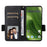 For Fairphone 6 Case with Wrist Strap Litchi Texture PU Leather Wallet Phone Cover - Black - 2
