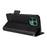For Fairphone 6 Case with Wrist Strap Litchi Texture PU Leather Wallet Phone Cover - Black - 4