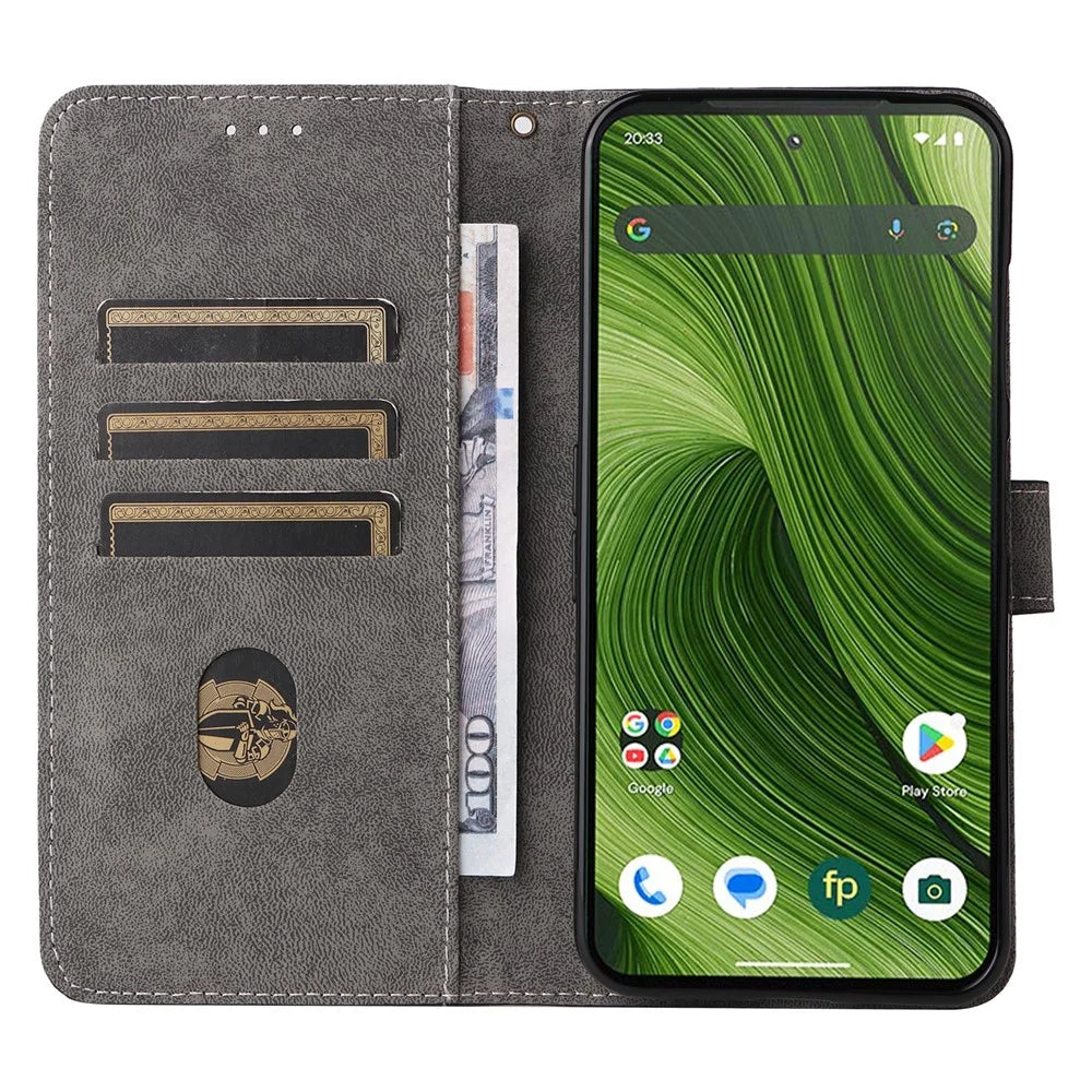 For Fairphone 6 Case Wallet RFID Blocking PU Leather Phone Cover Stand with Strap - Black - 2