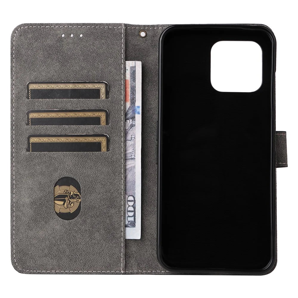 For Fairphone 6 Case Wallet RFID Blocking PU Leather Phone Cover Stand with Strap - Black - 3