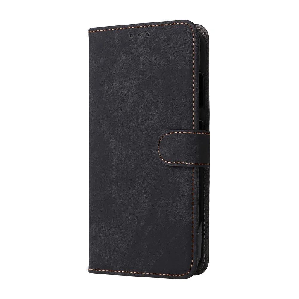 For Fairphone 6 Case Wallet RFID Blocking PU Leather Phone Cover Stand with Strap - Black - 7