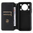 For Oukitel C60 Pro  /  C60 Case Wallet Rhombus Imprinted Leather Phone Cover - Red - 3