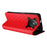 For Oukitel C60 Pro  /  C60 Case Wallet Rhombus Imprinted Leather Phone Cover - Red - 5
