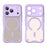 For iPhone 17 Pro Magnetic Case Compatible with MagSafe TPU + PC Phone Back Cover - Purple - 2