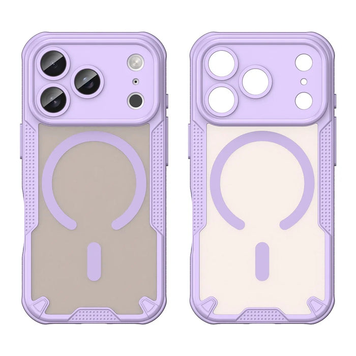 For iPhone 17 Pro Magnetic Case Compatible with MagSafe TPU + PC Phone Back Cover - Purple - 2