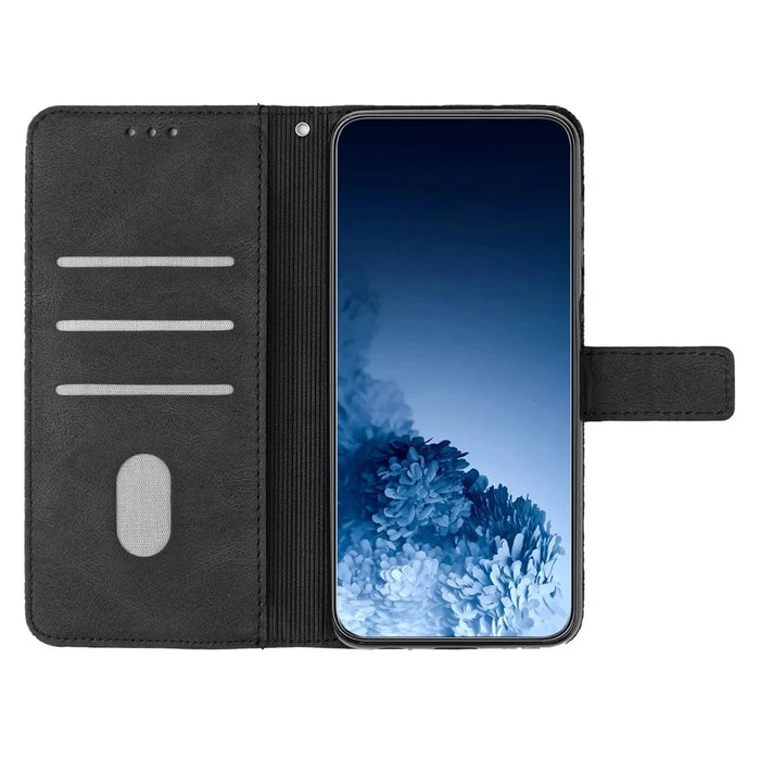 For Samsung Galaxy A14 5G / 4G Wallet Case Imprinted Mandala Flower PU Leather Soft TPU Folio Flip Cover with Strap - Black - 2