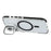 For iPhone 16 Magnetic Case TPU Acrylic Clear Phone Back Cover with Lens Protector Kickstand - Black - 4