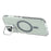 For iPhone 15 Magnetic Case TPU Acrylic Clear Phone Back Cover with Lens Protector Kickstand - Grey - 4
