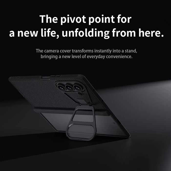 NILLKIN CamShield Prop Magnetic Series For Samsung Galaxy Z Fold7 5G Case PC Phone Cover with Clear Camera Lid - 7