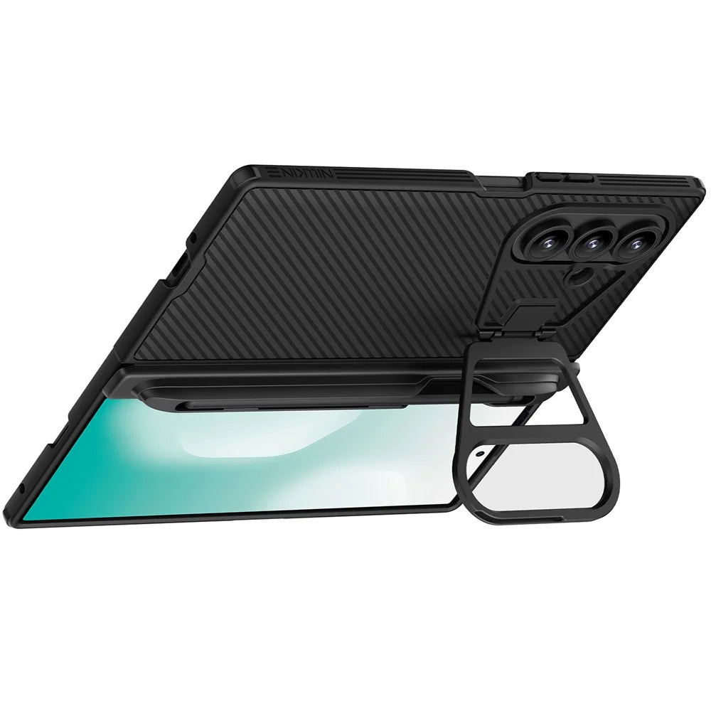 NILLKIN CamShield Prop Magnetic Series For Samsung Galaxy Z Fold7 5G Case PC Phone Cover with Clear Camera Lid  /  Stylus Pen - 2