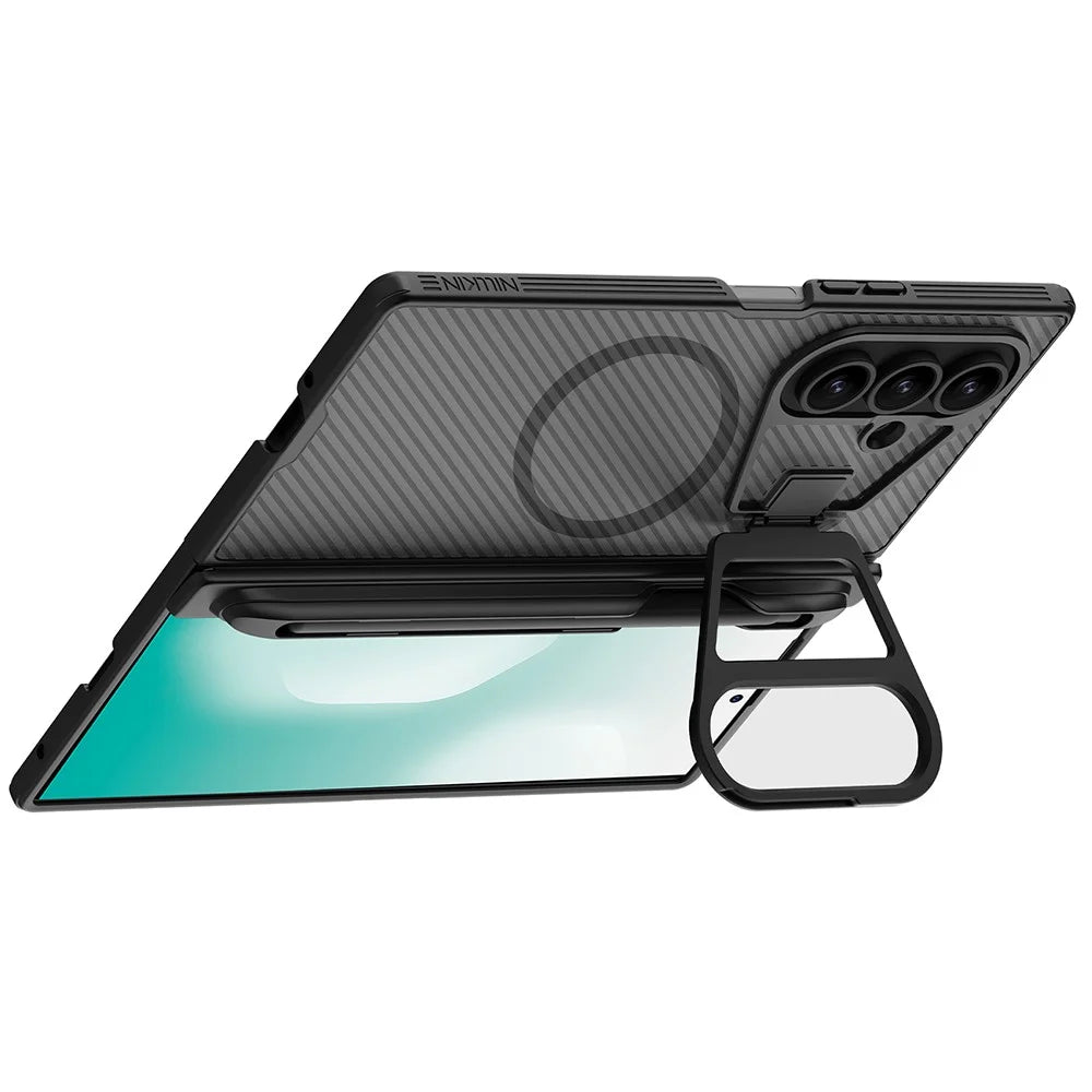 NILLKIN CamShield Prop Magnetic Translucent Series For Samsung Galaxy Z Fold7 5G Case with Stylus Pen Clear Camera Lid PC Phone Cover - 2