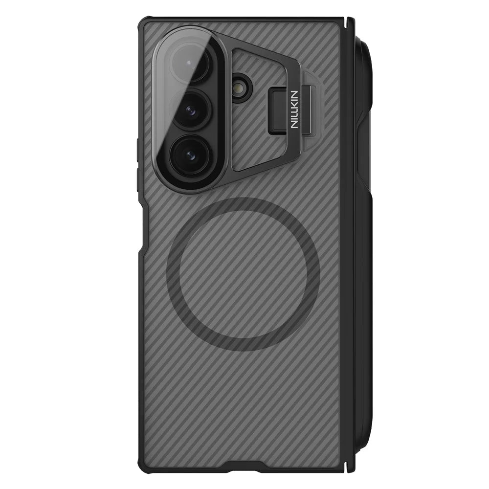 NILLKIN CamShield Prop Magnetic Translucent Series For Samsung Galaxy Z Fold7 5G Case with Stylus Pen Clear Camera Lid PC Phone Cover - 3