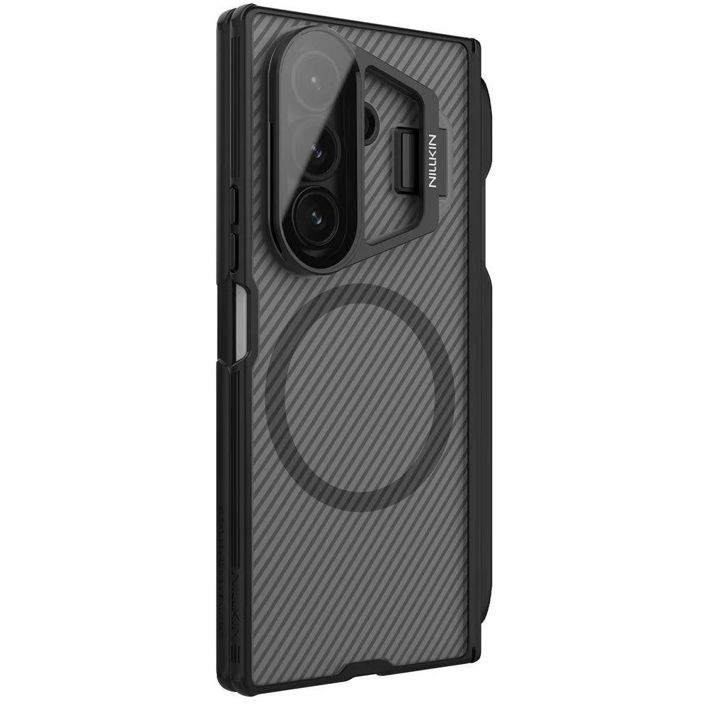 NILLKIN CamShield Prop Magnetic Translucent Series For Samsung Galaxy Z Fold7 5G Case with Stylus Pen Clear Camera Lid PC Phone Cover - 4