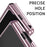 For Samsung Galaxy Z Fold7 5G Case Clear PC Electroplating Hard Phone Cover - Rose Gold - 5