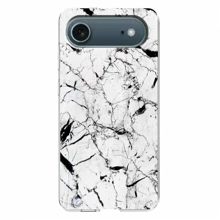 For iPhone Air Case Marble Pattern Printing Soft TPU Phone Cover - White - 2
