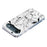 For iPhone Air Case Marble Pattern Printing Soft TPU Phone Cover - White - 4