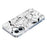 For iPhone 16 Case Marble Pattern Printing Soft TPU Phone Cover - White - 4