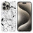 For iPhone 15 Pro Case Marble Pattern Printing Soft TPU Phone Cover - White - 1
