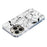 For iPhone 15 Pro Case Marble Pattern Printing Soft TPU Phone Cover - White - 4
