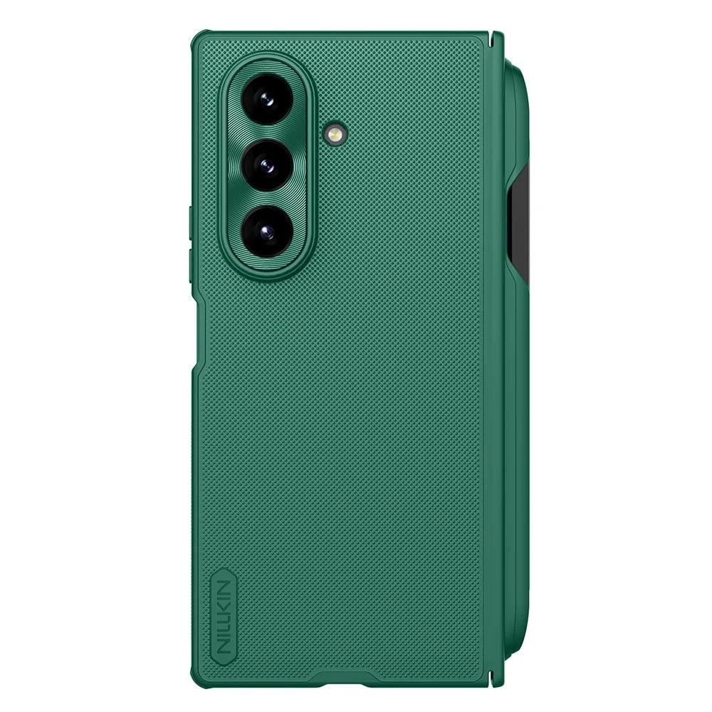 NILLKIN Super Frosted Shield Fold for Samsung Galaxy Z Fold7 5G Magnetic Case PC Matte Phone Cover with Stylus Pen - Green - 2