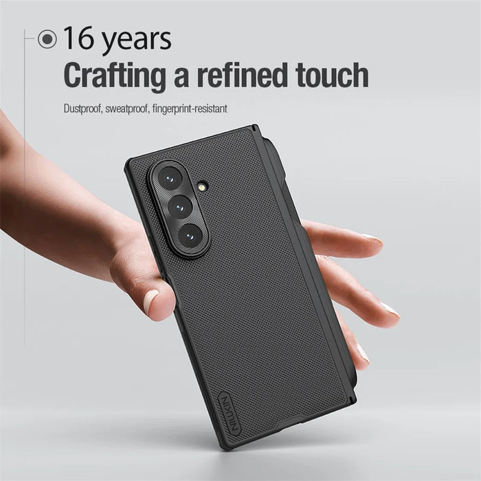 NILLKIN Super Frosted Shield Fold for Samsung Galaxy Z Fold7 5G Case PC Matte Phone Cover with Stylus Pen - 6