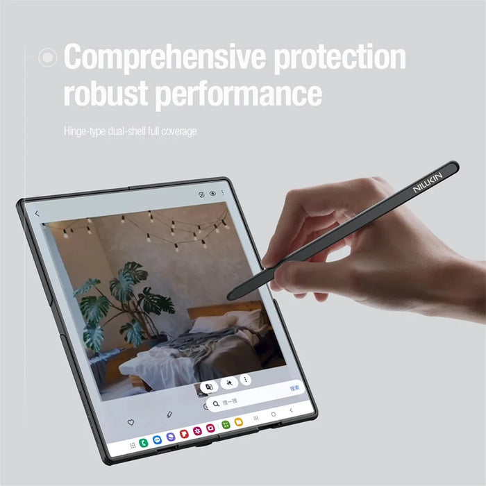 NILLKIN Super Frosted Shield Fold for Samsung Galaxy Z Fold7 5G Case PC Matte Phone Cover with Stylus Pen - 7
