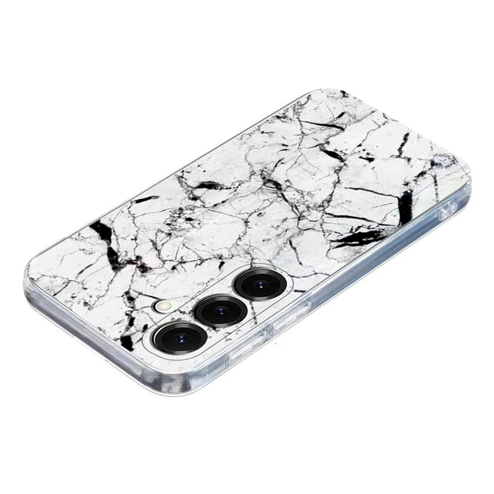 For Samsung Galaxy A05s 4G Case Marble Pattern Printing Soft TPU Phone Cover - White - 4