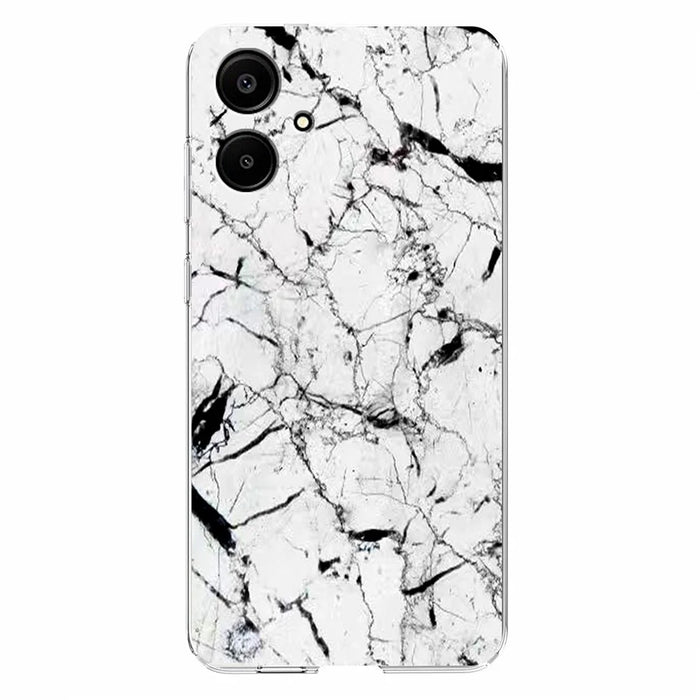 For Samsung Galaxy A08 5G / A08 4G / A07 4G Case Marble Pattern Printing Soft TPU Phone Cover - White - 2