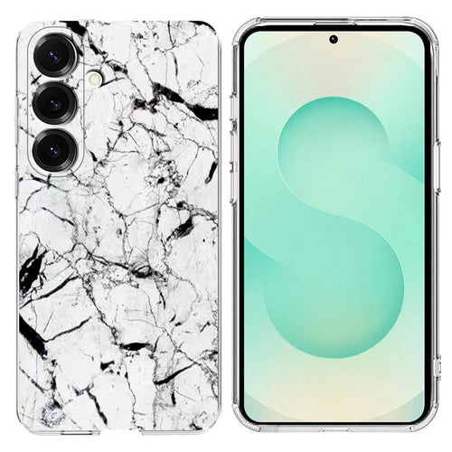 For Samsung Galaxy A36 5G Case Marble Pattern Printing Soft TPU Phone Cover - White - 1