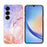 For Samsung Galaxy A34 5G Case Marble Pattern Printing Soft TPU Phone Cover - Pink - 1