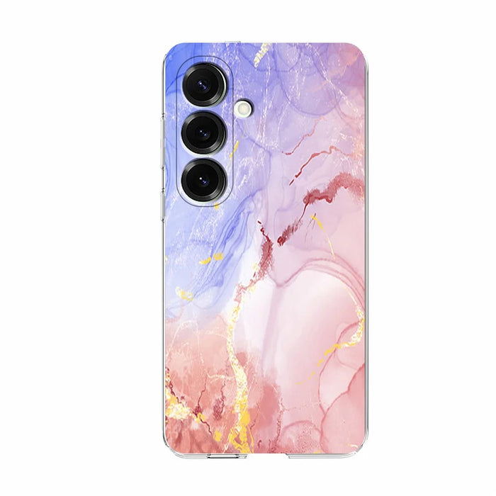 For Samsung Galaxy A34 5G Case Marble Pattern Printing Soft TPU Phone Cover - Pink - 2