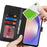 For Samsung Galaxy A54 5G Stand Case Shockproof Leather Wallet Phone Cover - Black - 6