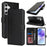 For Samsung Galaxy A55 5G Stand Case Shockproof Leather Wallet Phone Cover - Black - 7