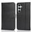 For Samsung Galaxy S24 Stand Case Shockproof Leather Wallet Phone Cover - Black - 1
