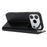 For iPhone 18 Pro / 17 Pro Case Crazy Horse Texture Split Leather Wallet Phone Cover - Black - 4
