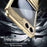 For Samsung Galaxy Z Flip7 FE 5G  /  Flip6 5G Case Hard PC Wing Frame Design Back Phone Cover - Gold - 2