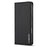 LC.IMEEKE L1 Series for iPhone Air Case PU Leather Wallet Stand Protective Phone Cover - Black - 6