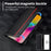 LC.IMEEKE For iPhone 17 Wallet Case Carbon Fiber Texture Leather Phone Cover - Vertical Stripe - 7
