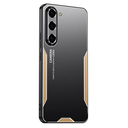 For Samsung Galaxy A17 5G / A17 4G / A26 5G Phone Case Aluminium Alloy TPU PC Back Cover - Gold - 1
