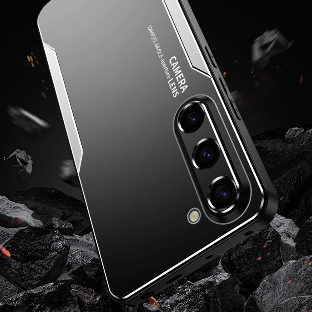 For Samsung Galaxy A17 5G / A17 4G / A26 5G Phone Case Aluminium Alloy TPU PC Back Cover - Gold - 5