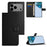 For iPhone 18 Pro / 17 Pro Case PU Leather Wallet Phone Cover Litchi Texture, Black - 6