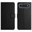 For iPhone Air Case PU Leather Wallet Phone Cover Litchi Texture, Black - 1
