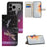 For iPhone 18 Pro / 17 Pro Case Pattern Print PU Leather Wallet Phone Cover Cross Texture - Dragonfly - 6