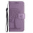 For iPhone Air Case PU Leather Owl Tree Imprinted Wallet Phone Cover with Strap - Purple - 4