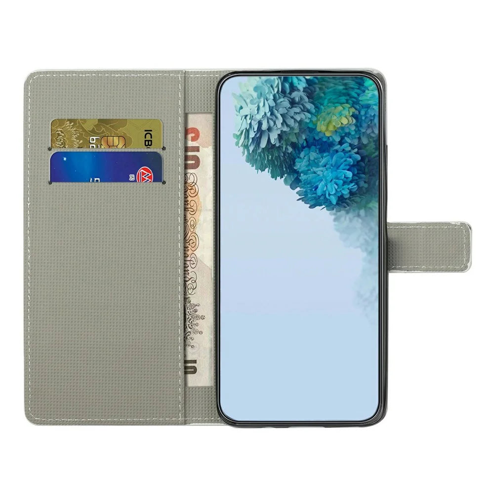 For iPhone Air Case Pattern Print PU Leather Wallet Phone Cover - Dots Owl - 2