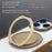 For iPhone 14 Pro Magnetic Case Acrylic TPU Phone Back Cover with Kickstand - Desert Gold - 3