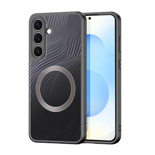 DUX DUCIS For Samsung Galaxy S25 FE Case  Aimo Series Magnetic Case PC+TPU Slim Cover (REACH Certification) - Black - 1