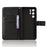 For Oukitel C1 Pro / Oukitel C1 Leather Wallet Case with Strap Diamond Texture Phone Cover - Black - 5